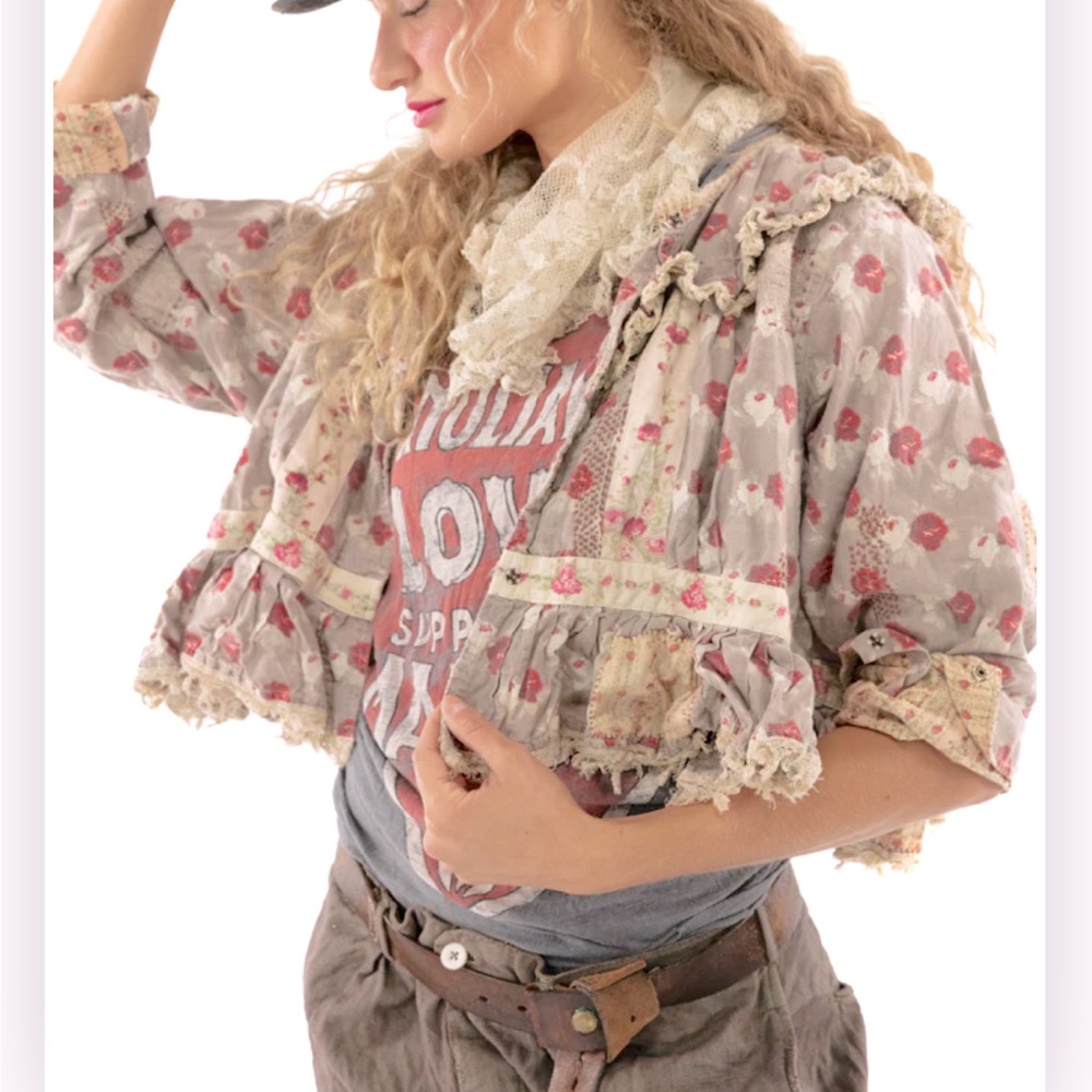 Magnolia Pearl Cotton Floral Goodship Jacket - OS